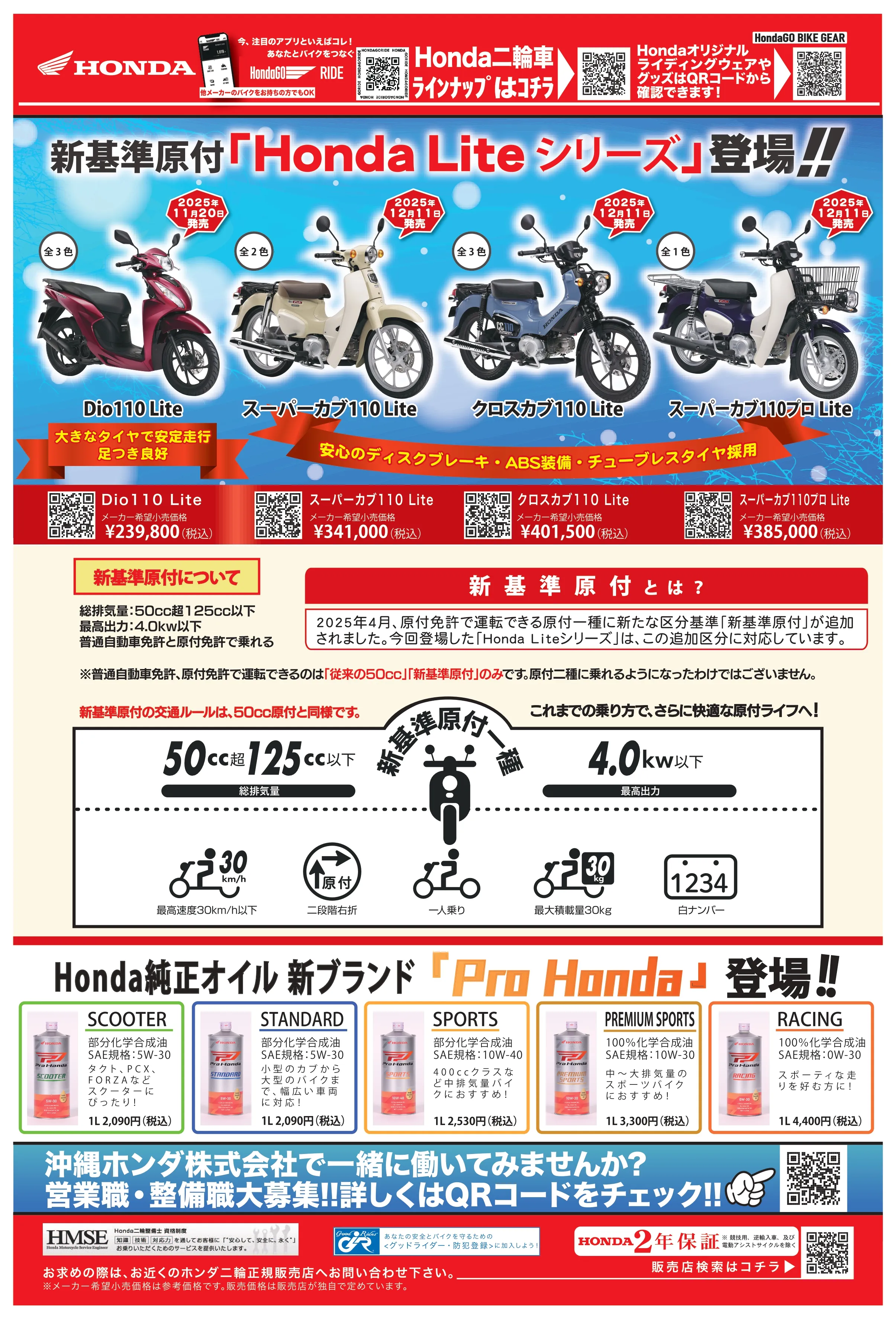 ホンダの新車バイク特集